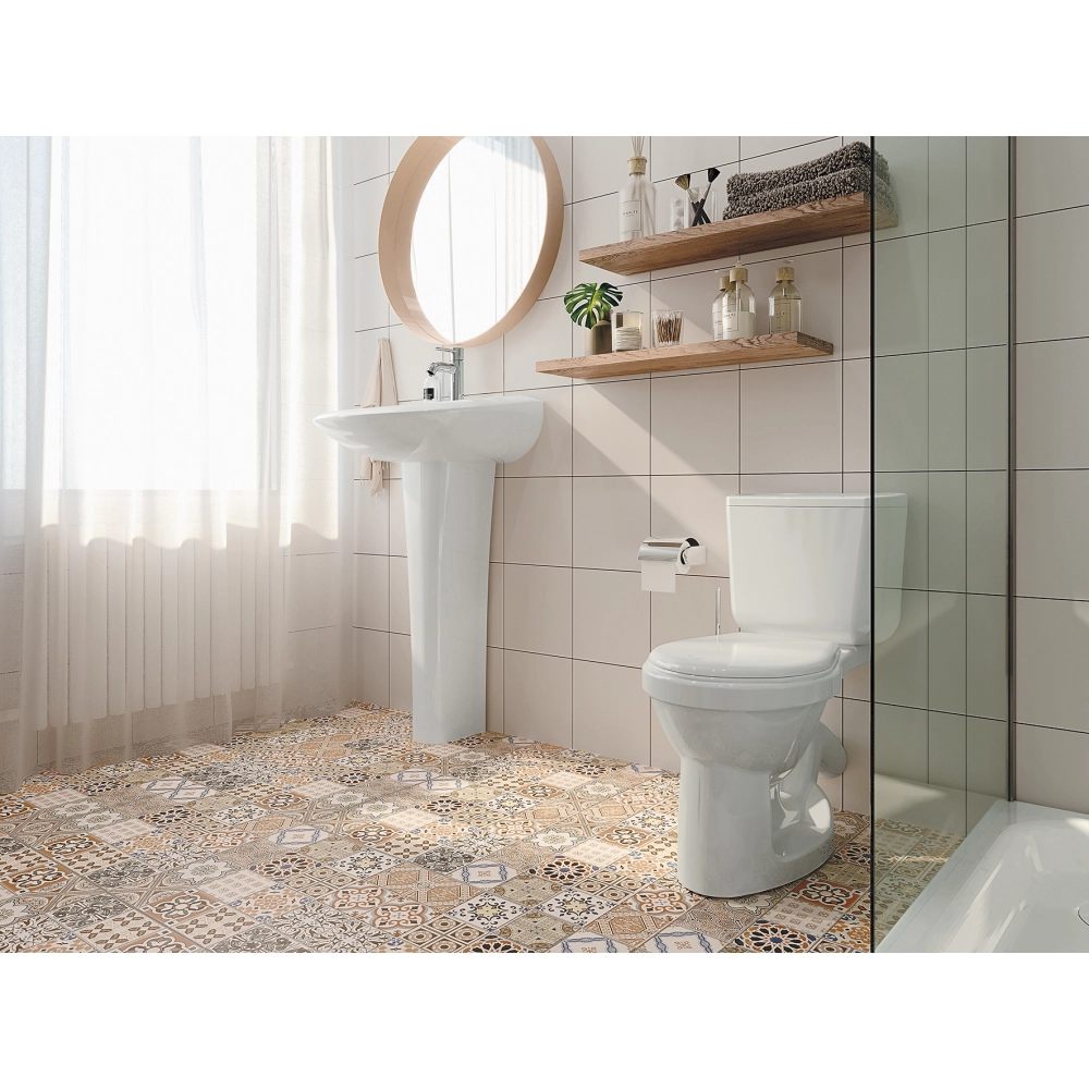 Унитаз-компакт Santek Бриз, косой выпуск, 2 режима, дюропласт 1.WH30.2.138