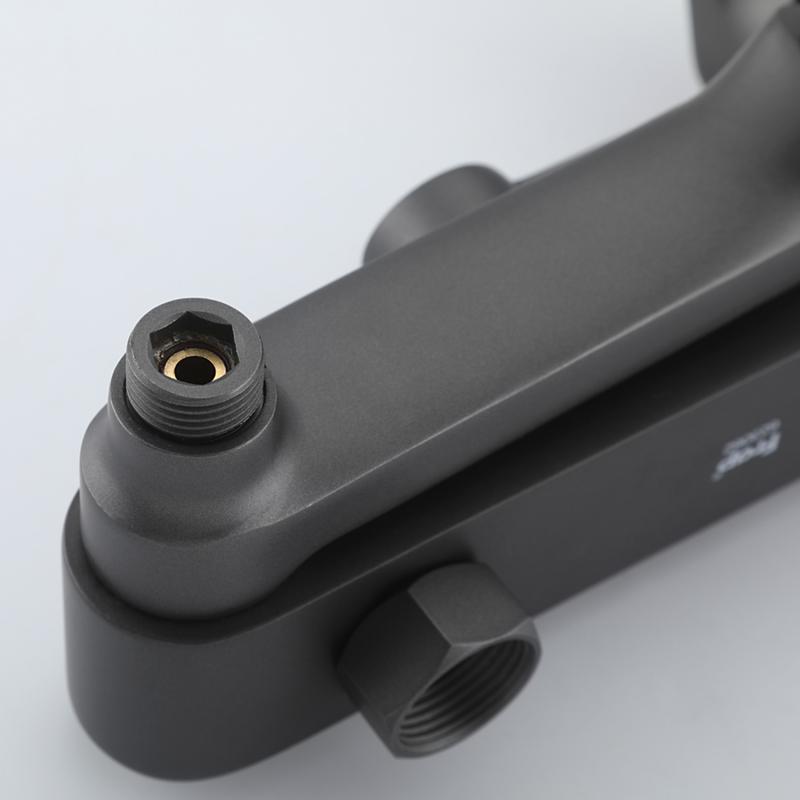 Душевая система Frap H75-9 F2475-9 оружейная сталь