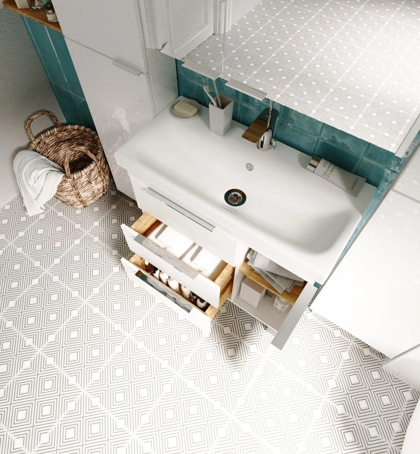 Тумба 1Marka Gaula 80Н 3я 1д White