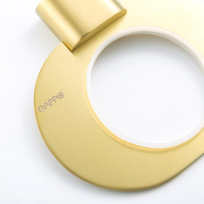 Стакан для ванны Gappo G309-3 G30906-3 золотой сатин