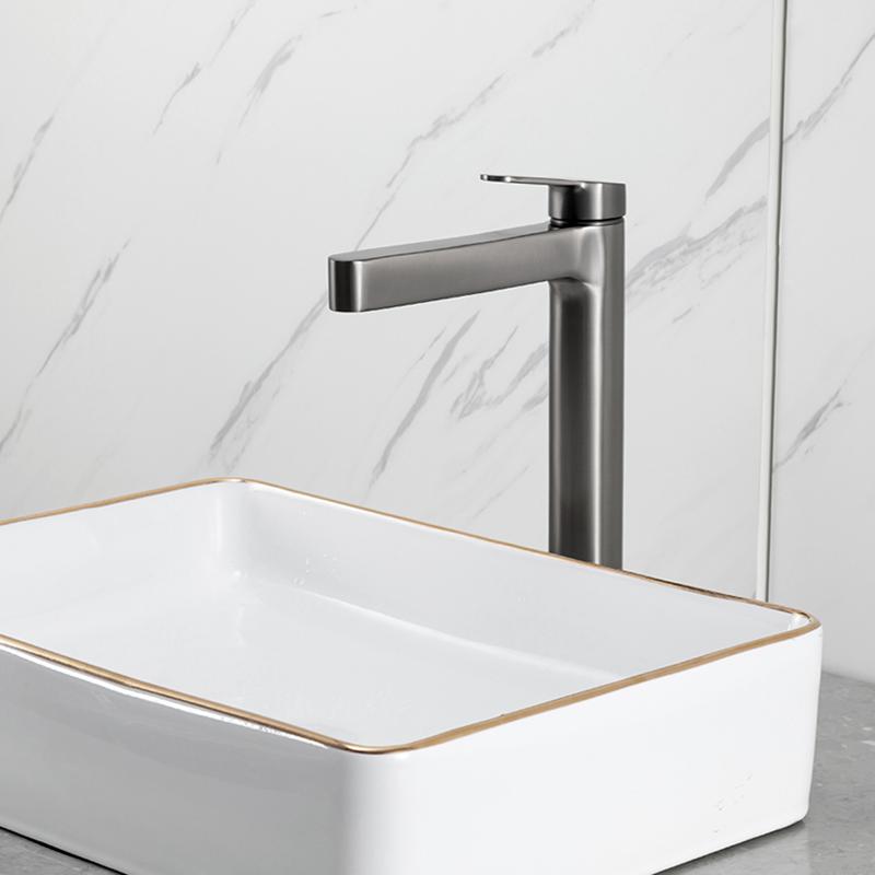 Высокий смеситель для раковины Gappo G99-39 G1099-89 оружейная сталь