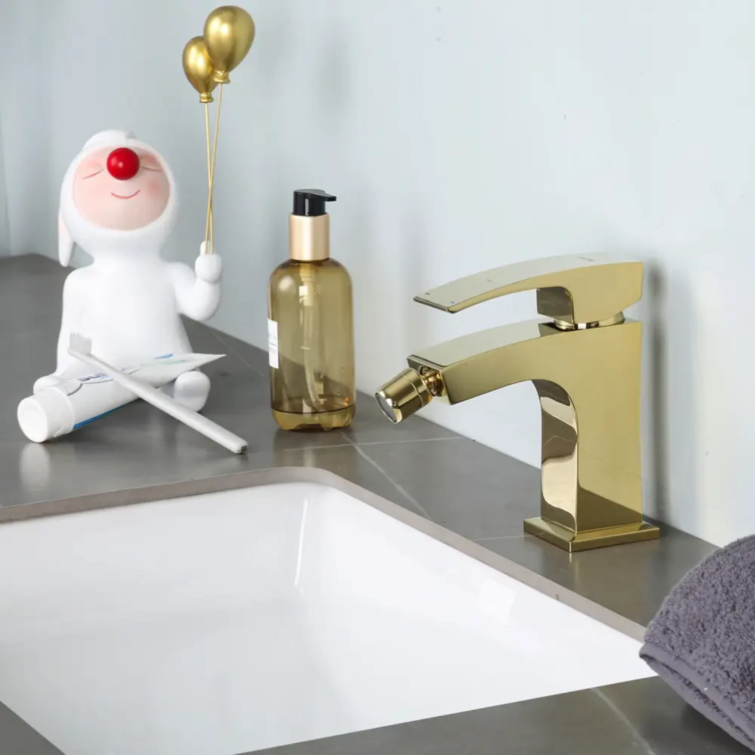 Смеситель для биде Gappo G07-3 G5007-3 золото