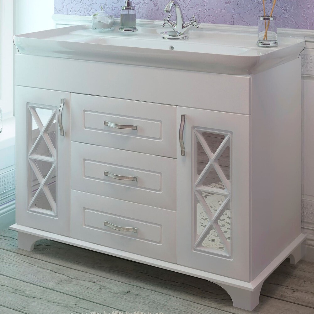 Напольная тумба EvaGold Duglas 105 №2 (с сифоном)