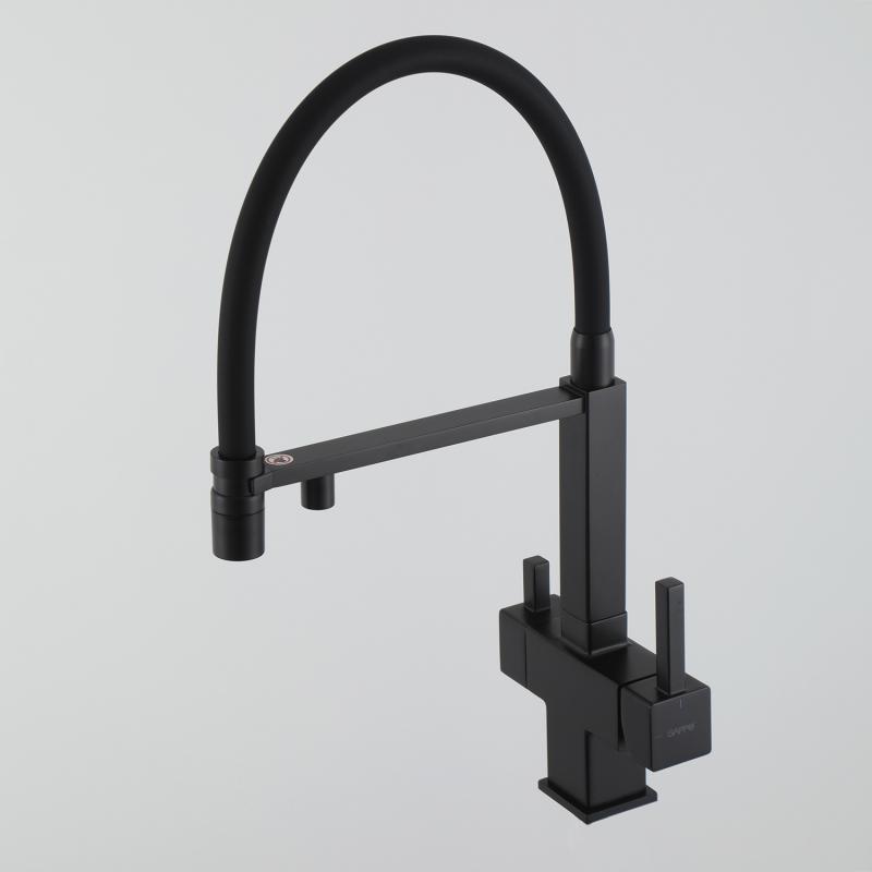 Смеситель для кухни с фильтром Gappo G95 G4395-56 черный