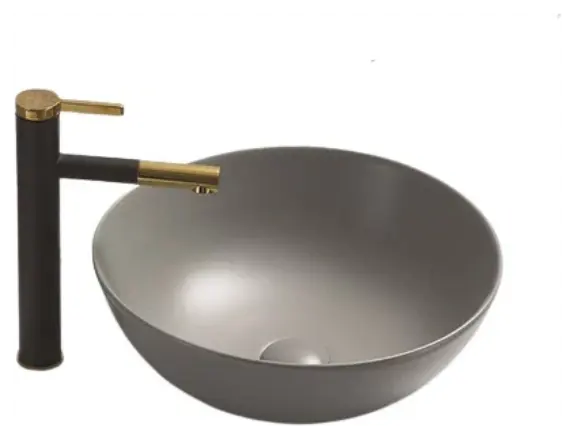 Накладная раковина CeramaLux 41 104MH-5 светло-серая