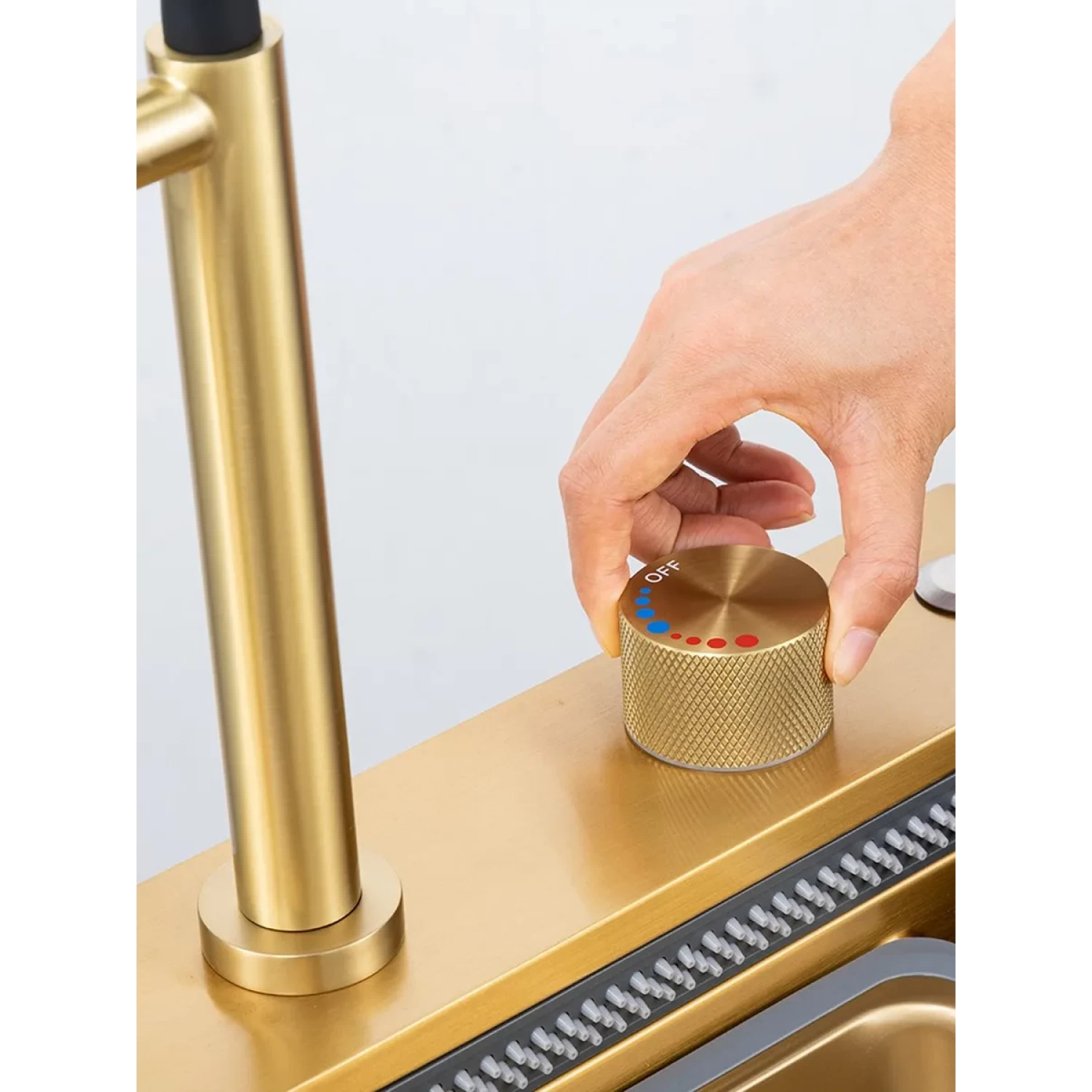 Многофункциональная мойка для кухни Gappo G7547-13 золотой сатин