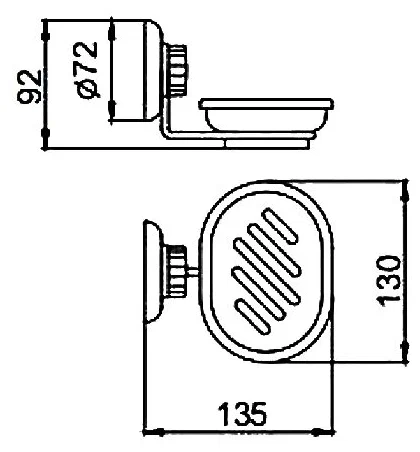 Мыльница настенная Frap F3902