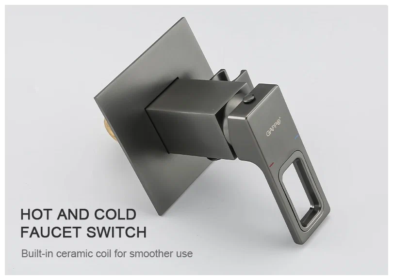 Встраиваемый гигиенический душ Gappo G17-9 G7217-9 оружейная сталь