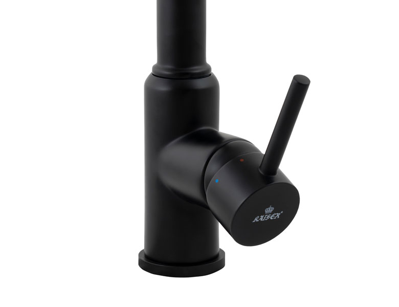 Смеситель для кухни с встроенным краном под питьевую воду Kaiser Teka 13044-9 Black Matt