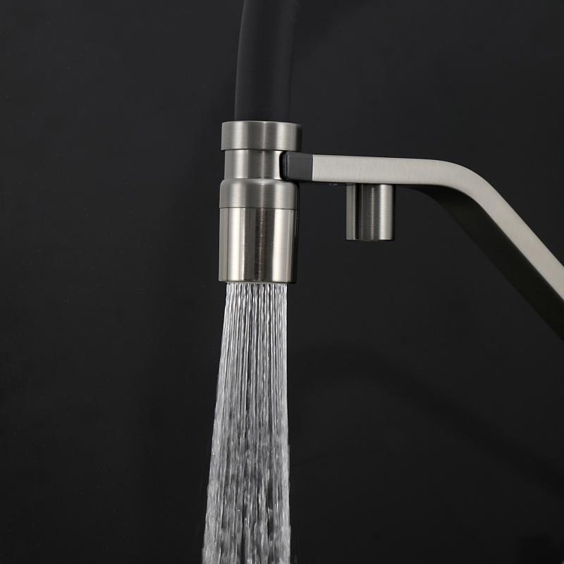 Смеситель для кухни с фильтром Gappo G95 G4395-69 оружейная сталь