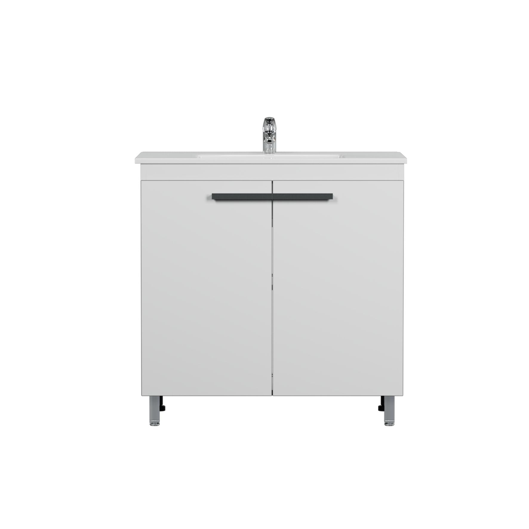 Напольная тумба Nova Vector 80 белая разобранная (Next-80)