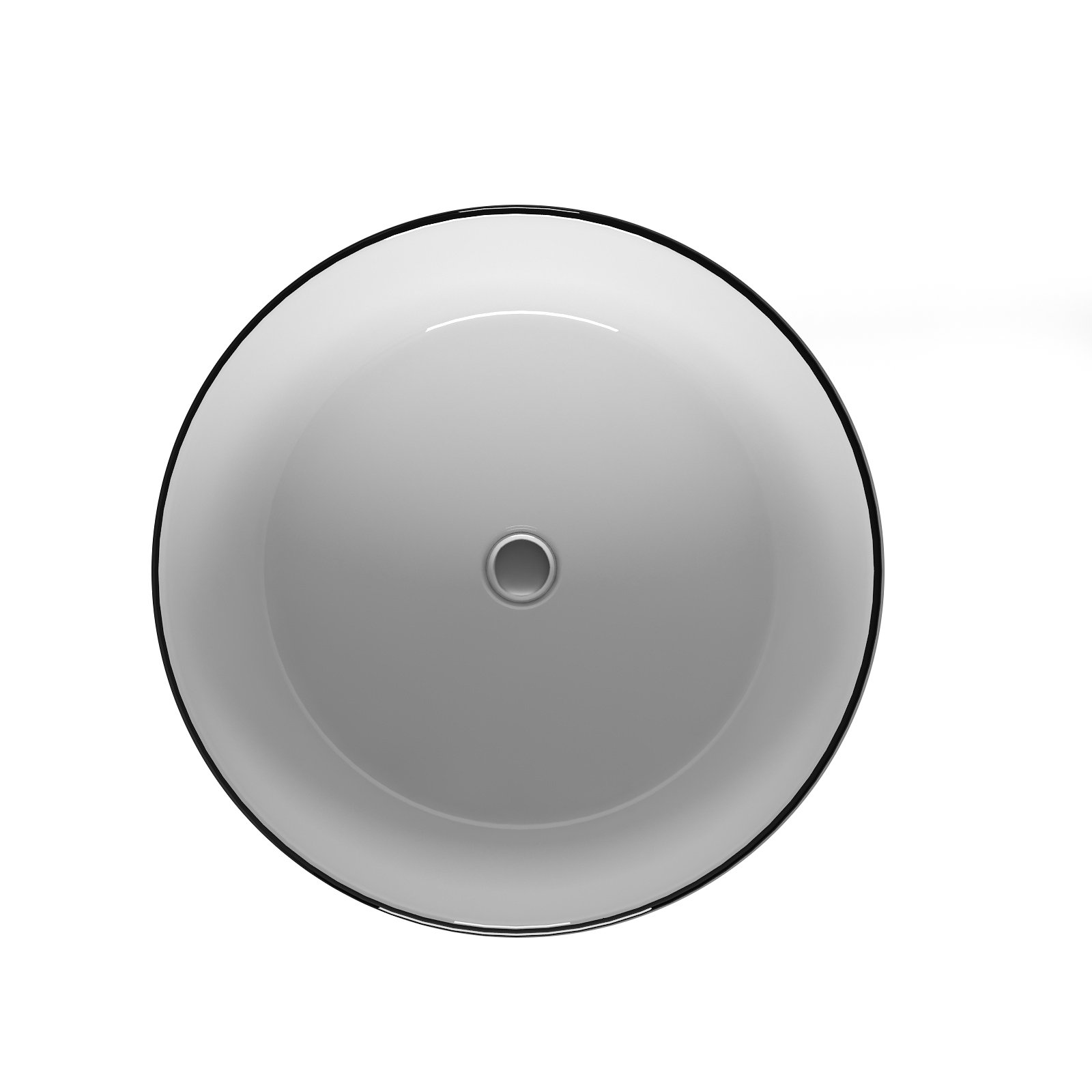 Накладная раковина Evagold A091WBG на столешницу (черный, белый глянец)