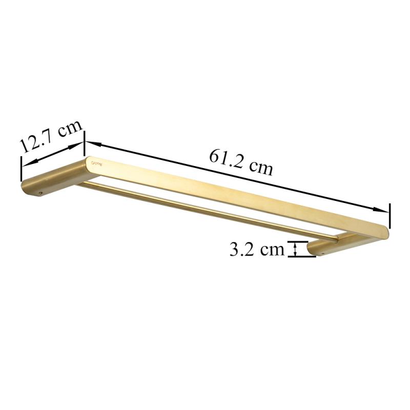 Полотенцедержатель 2-й Gappo G309-3 G30909-3 золотой сатин