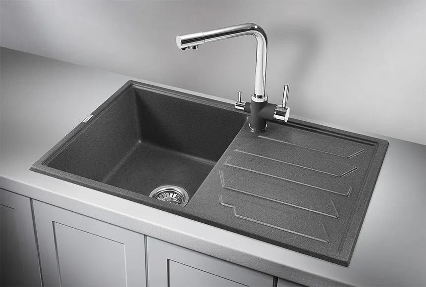 Кухонная мойка Granula GR-8002 Графит (черно-серый)