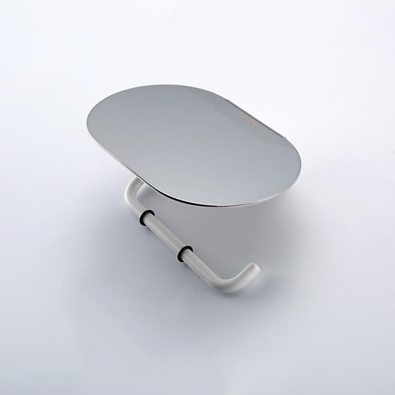 Держатель туалетной бумаги Gappo G309-8 G30903-8 белый-хром