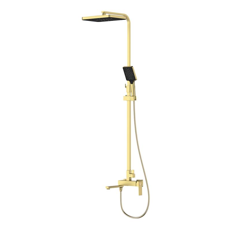 Душевая система Frap H91-3 F2491-3 золотой сатин