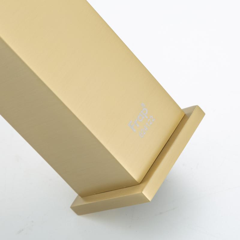 Смеситель для раковины Frap H91-3 F1091-3 золотой сатин