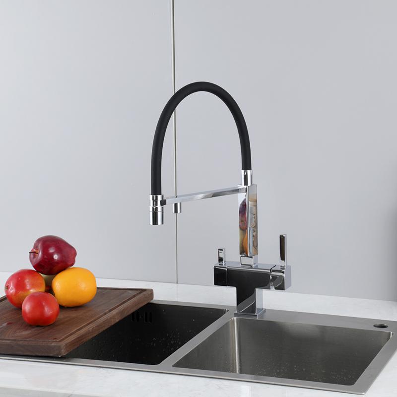 Смеситель для кухни с фильтром Gappo G95 G4395-50 хром