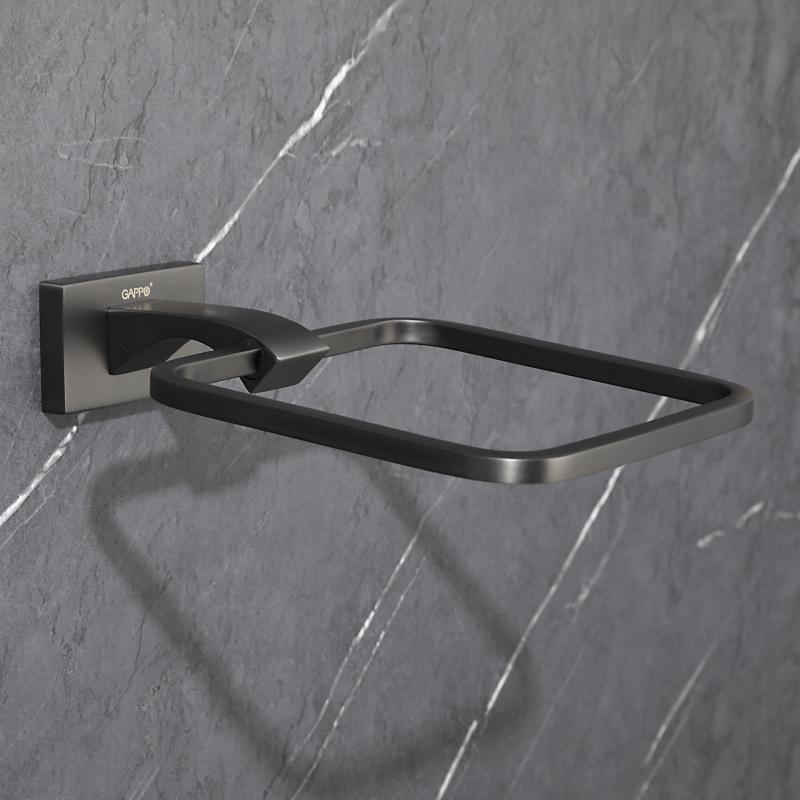 Полотенцедержатель 1-й Gappo G07-9 G0704-9 оружейная сталь
