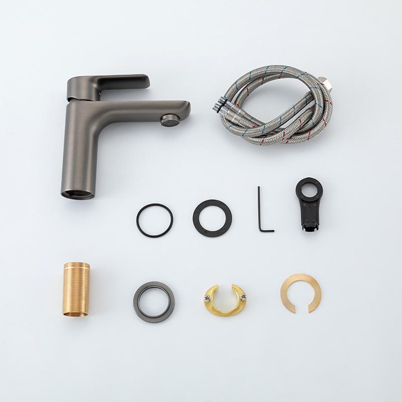 Смеситель для раковины Gappo G48-9 G1048-9 оружейная сталь