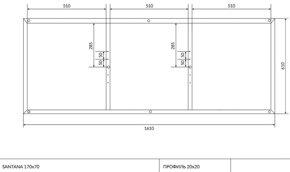 Рама для ванны Cersanit Santana, Flavia 170