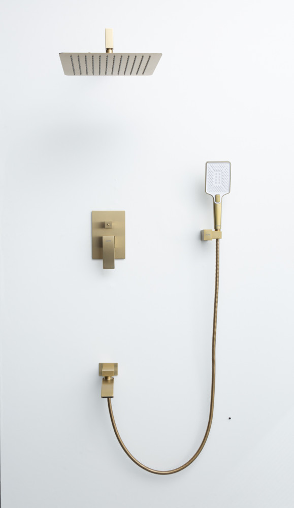 Встраиваемая душевая система Gappo G07-33 G7107-33 золотой сатин