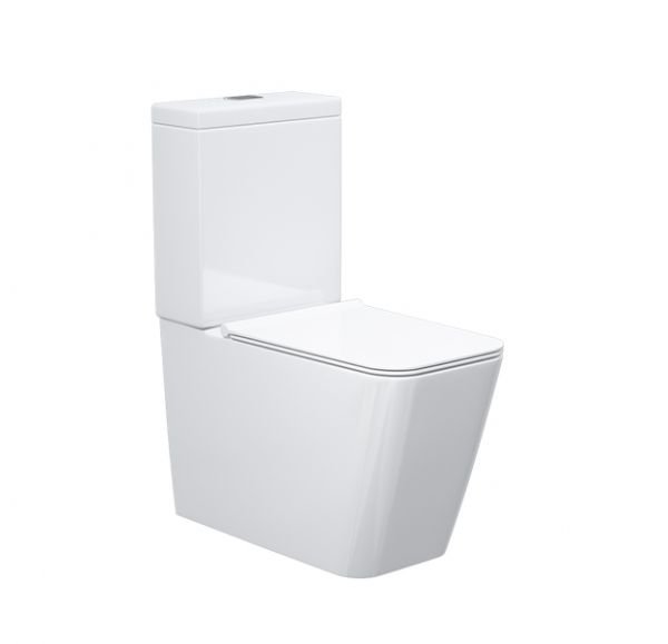 Унитаз-компакт безободковый Sole Cube 3 с крышкой Soft-close