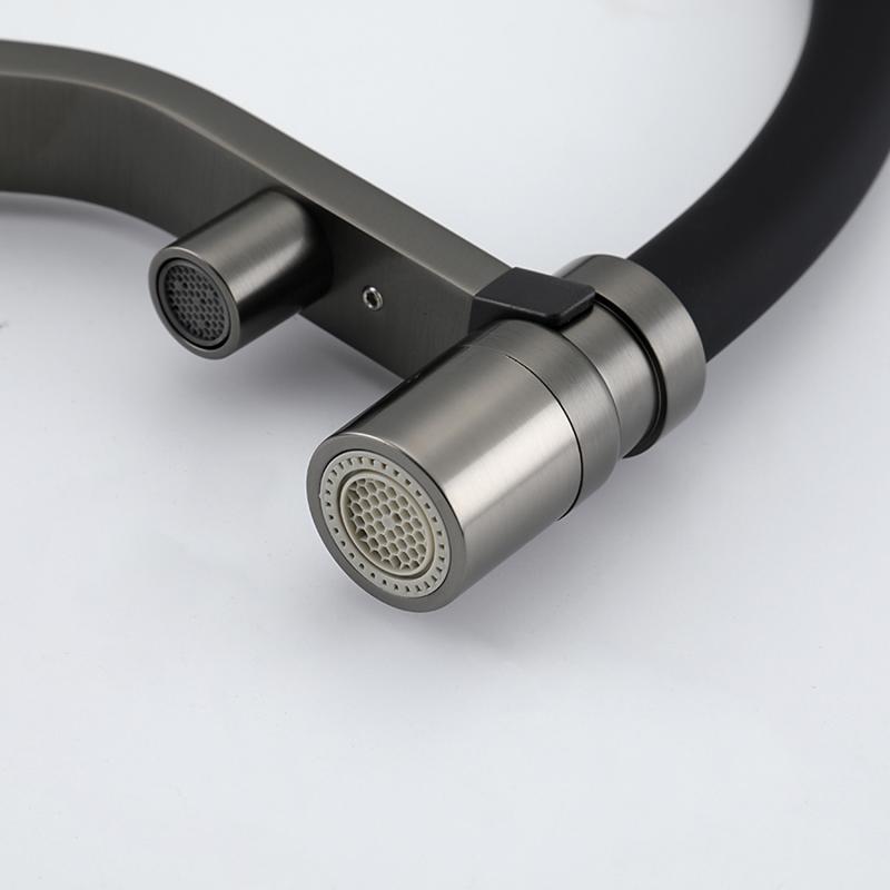 Смеситель для кухни с фильтром Gappo G95 G4395-69 оружейная сталь