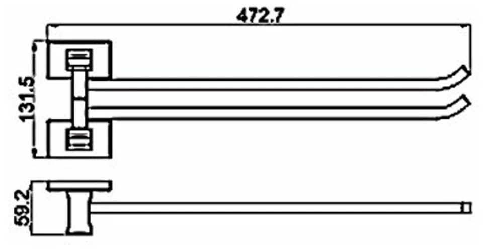 Полотенцедержатель поворотный Gappo G07 G0712