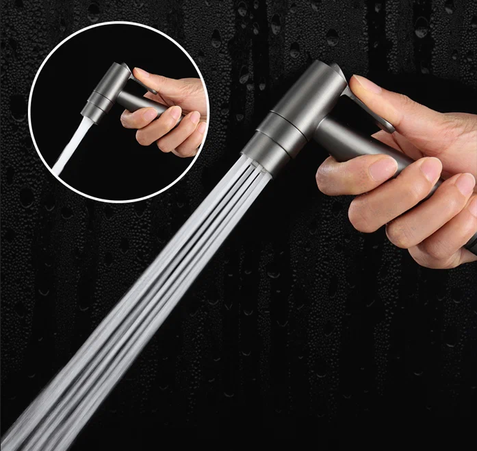 Гигиенический душ встраиваемый Gappo G06-9 G7206-9 оружейная сталь