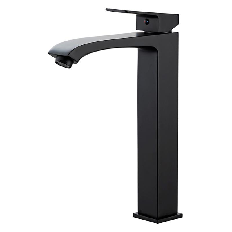 Высокий смеситель для раковины Frap H76-6 F1076-26 черный