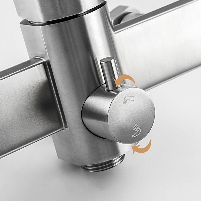 Смеситель для ванны Frap H805 F22805 сталь