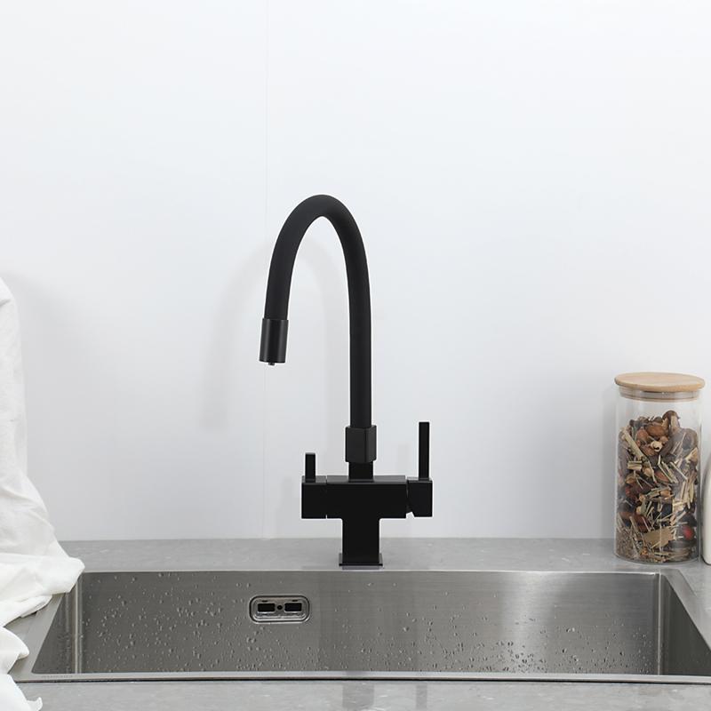 Смеситель для кухни с фильтром Gappo G95 G4395-36 черный