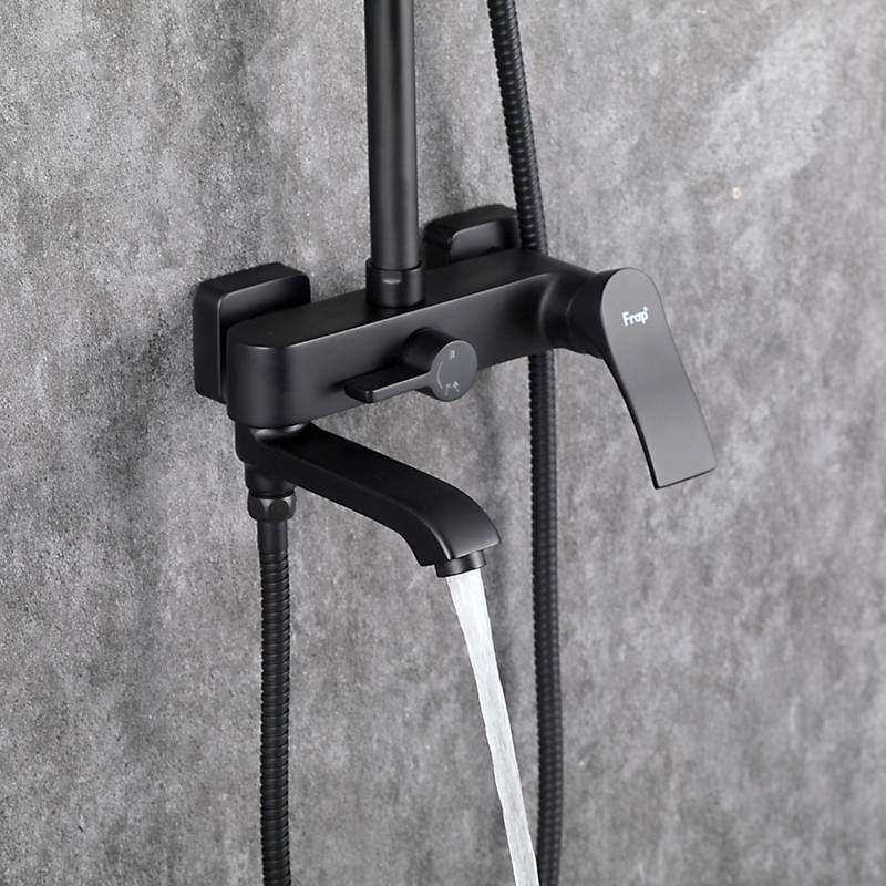 Душевая система Frap H75-6 F2475-6 черный