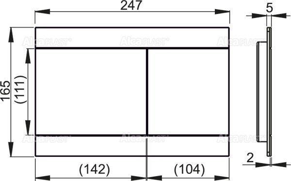 Кнопка для смыва инсталляции Alcaplast Fun-White