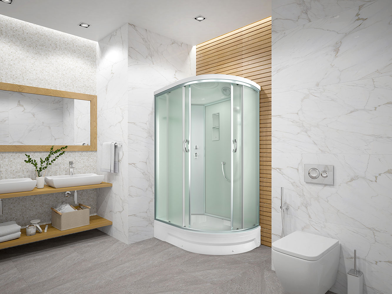 Душевая кабина Erlit Comfort ER351226L-C3-RUS (1200*800*2260)