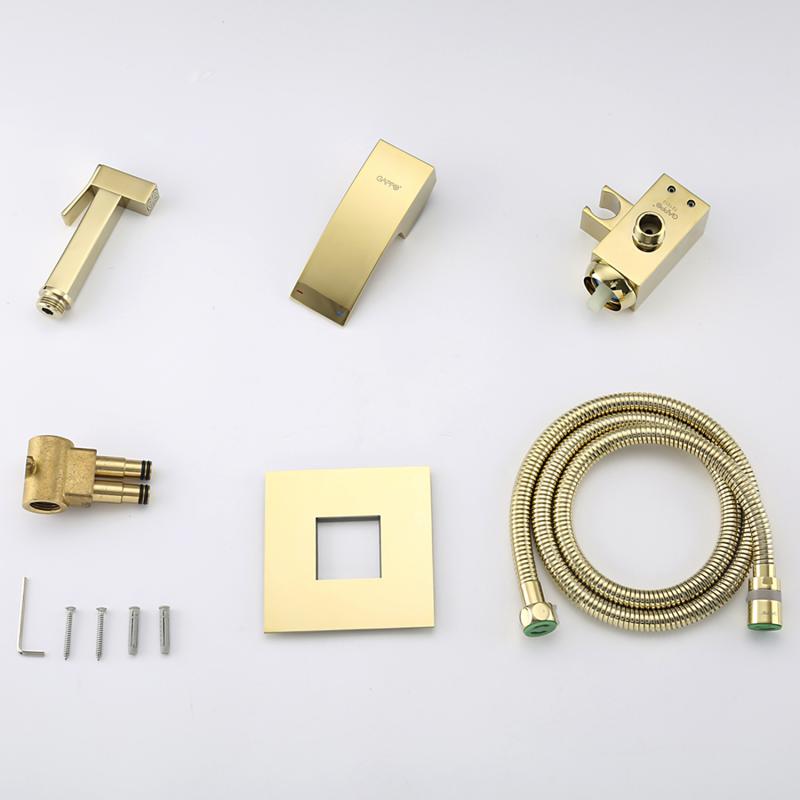 Гигиенический душ встраиваемый Gappo G07-3 G7207-3 золото