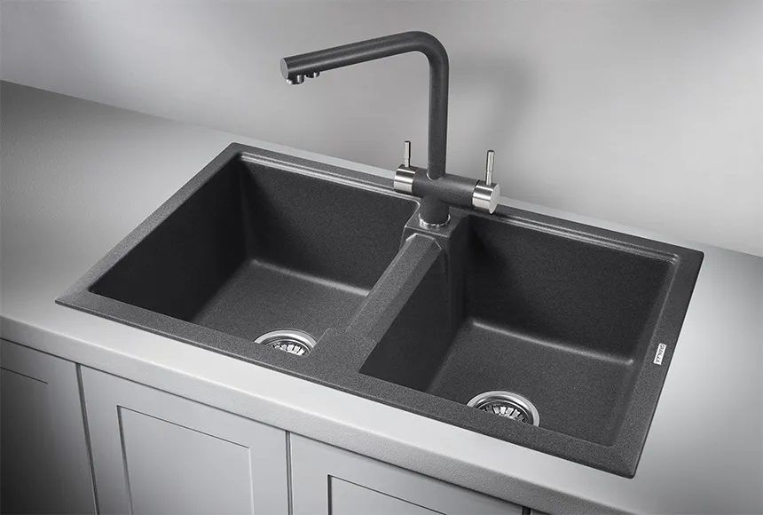 Кухонная мойка Granula GR-8101 Графит (черно-серый)