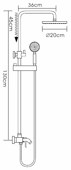 Душевая система Frap F2416 хром