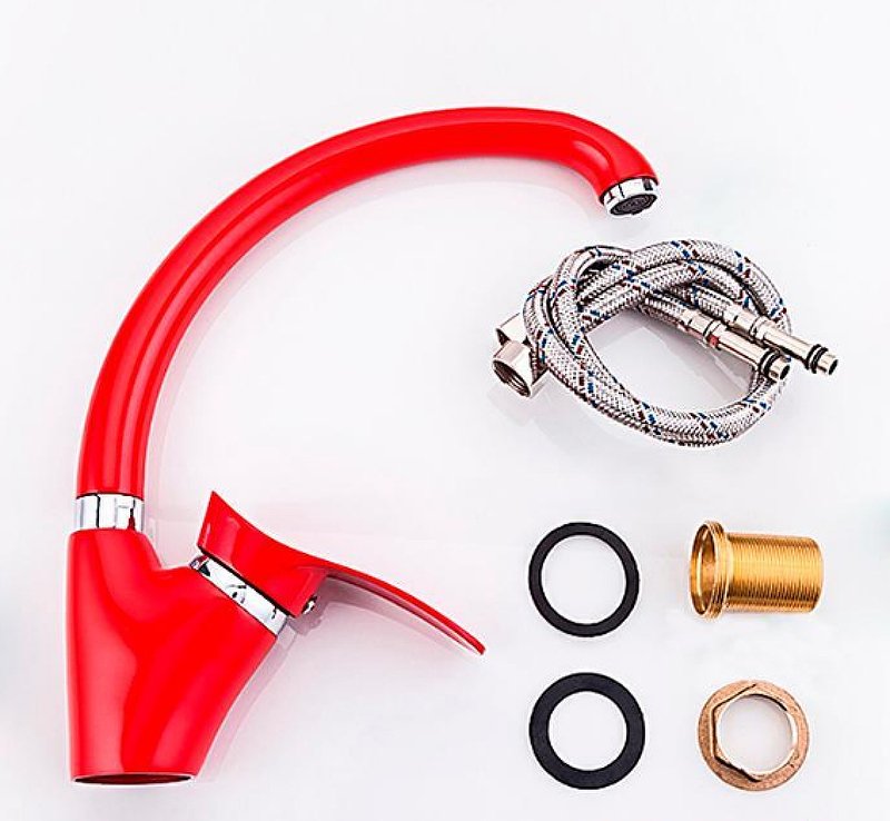 Смеситель для кухни Frap H01-13 F4101-13 красный