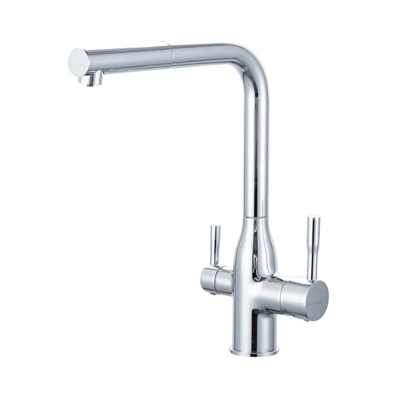 Вытяжной смеситель для кухни с фильтром Frap H96 F4396-30 хром