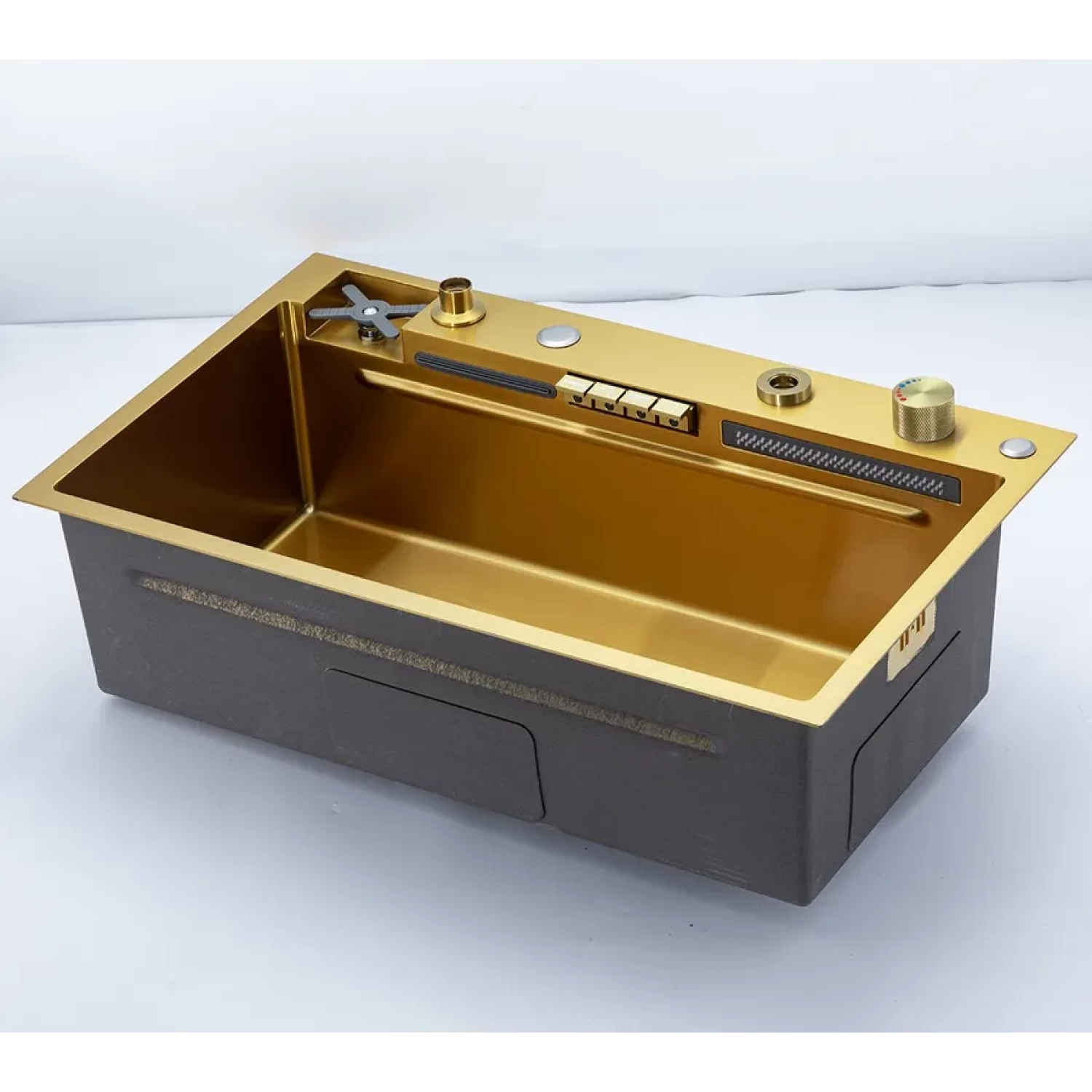 Многофункциональная мойка для кухни Gappo G7547-13 золотой сатин