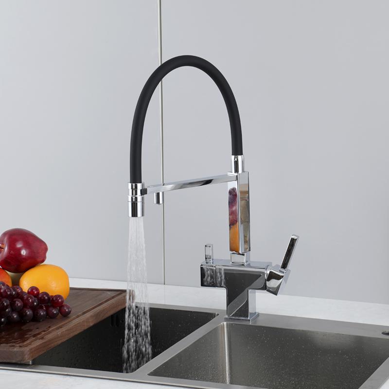 Смеситель для кухни с фильтром Gappo G95 G4395-50 хром