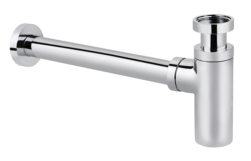 Cифон для раковины Kaiser 958L хром без выпуска