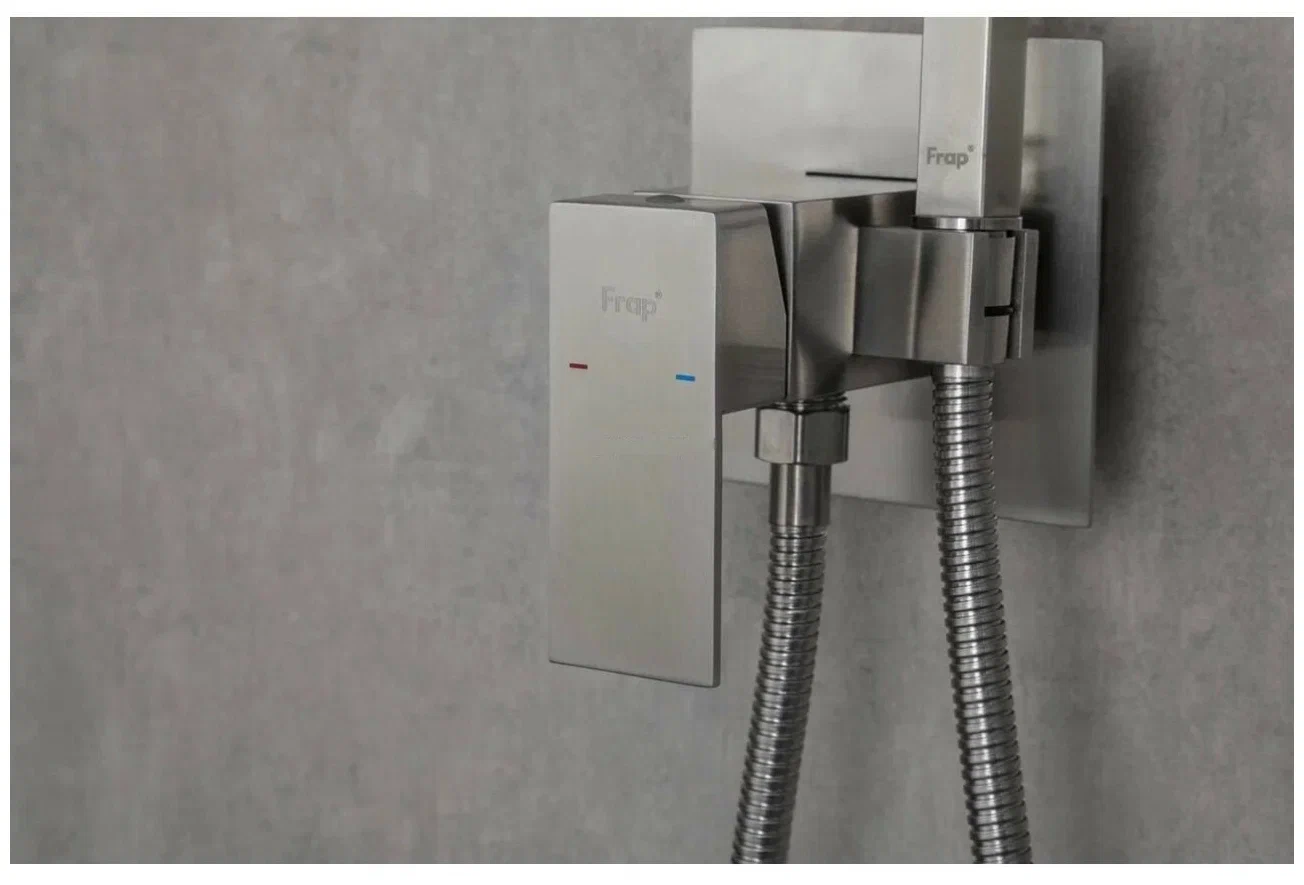 Встраиваемый гигиенический душ Frap H802 F72802 сталь