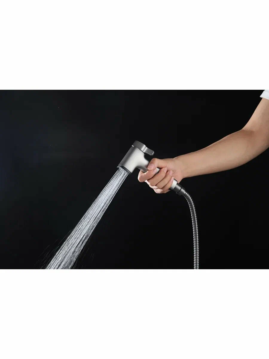 Гигиенический душ встраиваемый Frap H84-9 F2084-9 оружейная сталь