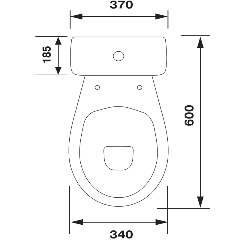 Унитаз-компакт Оскольская Керамика Суперкомпакт, горизонтальный выпуск