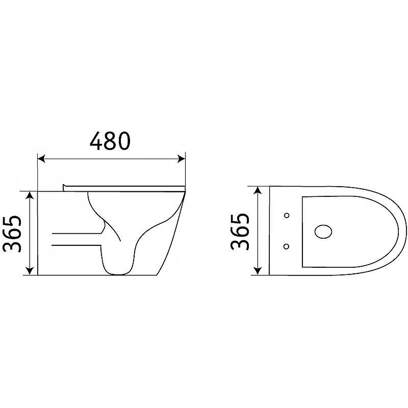 Подвесной унитаз CeramaLux В2330-4МС Капучино