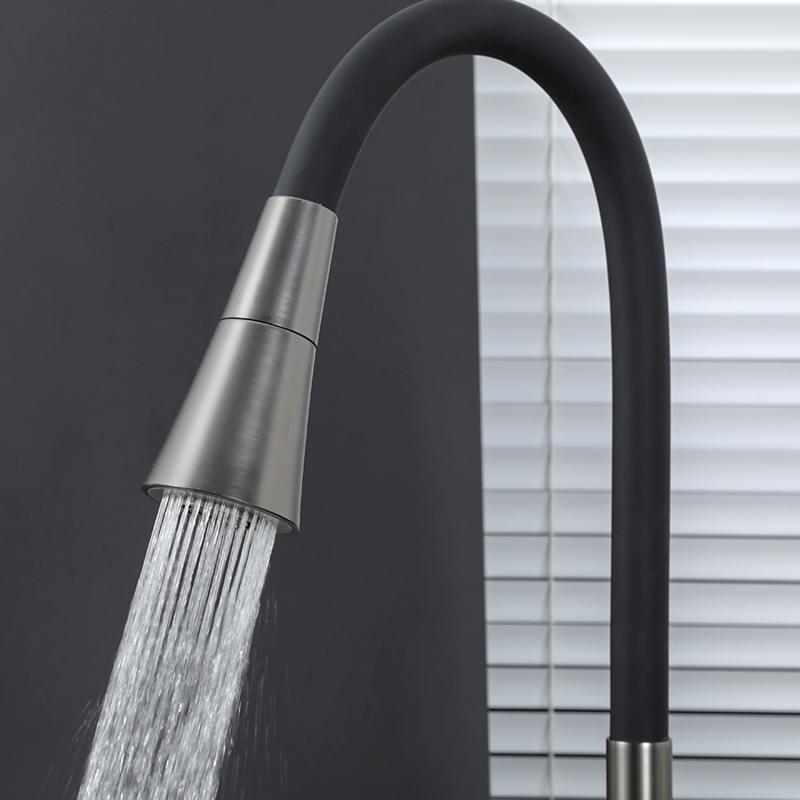 Смеситель для кухни Frap H44 F4044-9 оружейная сталь