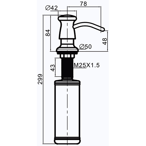 Дозатор жидкого мыла Gappo G403-6 золото